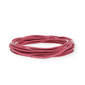 leather round 2mm Pink