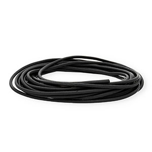 leather round 3mm Black
