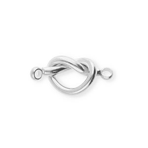 Stainless steel findings connector knot Silver
