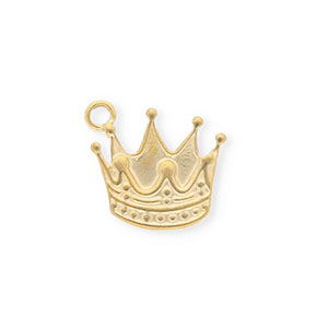 Stainless steel charms crown Gold
