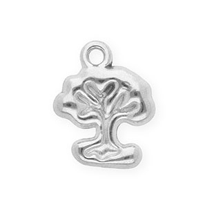 Stainless steel charms tree Silver