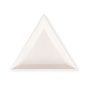 Beadsmith Crystal FX magic triangle bead sorting tray White
