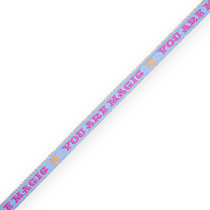 BY31&reg; Ribbon text "you are magic" Denim Blue-Magenta Pink-Warm Yellow-Gold