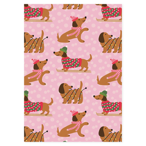 BY31&reg; Jewellery cards dachshund Light pink-Multicolour