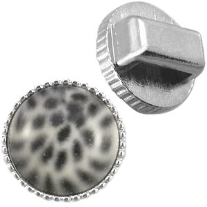 Vintage Cuoio setting/slider Silver