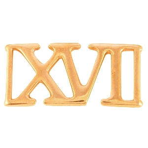 DQ metal connector Roman #16 XVI Rose gold (nickel free)