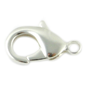 DQ metal findings lobster clasp 12mm Silver