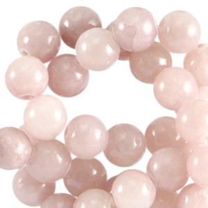 Natural stone beads 6mm Vintage Rose