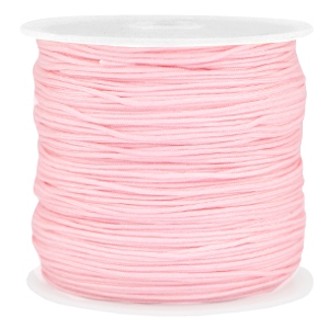 Macram&eacute; bead cord 0.8mm Light pink