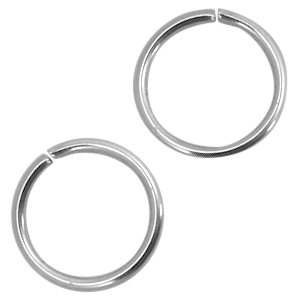 Stainless steel findings jump ring 5mm Silver