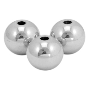 Stainless steel  beads 4mm Silver
