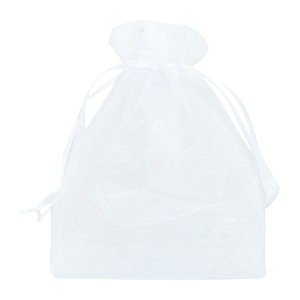 Jewellery organza bags 13x18cm White