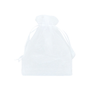 Jewellery organza bags 9x12cm White