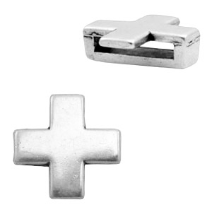 Findings TQ metal slider ✚plus Antique Silver