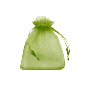 Jewellery Organza Bag 7x9cm Olive Green