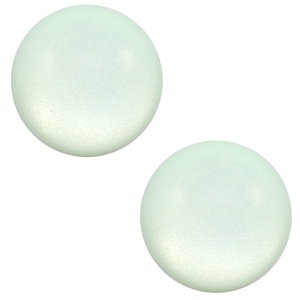 12 mm classic Super Polaris cabochon matt Gosssamer Green