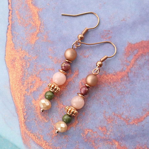 How to make cute jewellery with natural stone beads jade