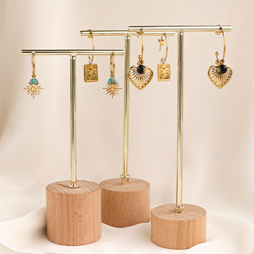 Create popular earrings with stainless steel charms