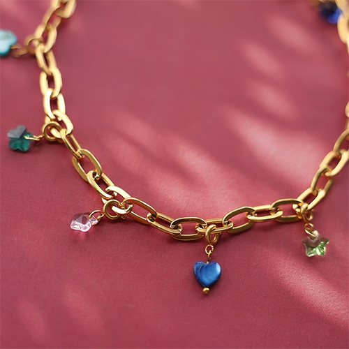 Creating statement necklaces with zirconia glass charms