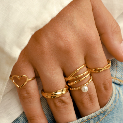 Create unique combinations with our new stainless steel rings