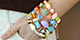 Hand-painted ceramic beads 