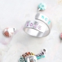Cheerful ImpressArt jewellery, coloured with Vintaj Patina metal colouring