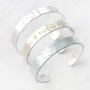 Cheerful ImpressArt jewellery, coloured with Vintaj Patina metal colouring