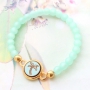 Jewellery with mint green Polaris Elements beads and golden details