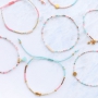 Minimalist jewellery with Miyuki and golden details