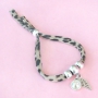 Trendy and universal bracelets of stitched elastic Ibiza ribbon