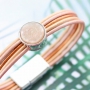 Designer Quality leather bracelets in natural and soft colours
