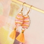 Cheerfully earrings and bracelets with coloured Miyuki beads delica&rsquo;s 11/0