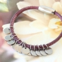 Top quality jewellery with stainless steel jewellery findings, genuine DQ leather and coloured elastic cord