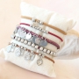 Top quality jewellery with stainless steel jewellery findings, genuine DQ leather and coloured elastic cord