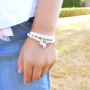 Cheerful kids necklaces and bracelets with colourful unicorns