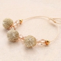 Festive bracelets with new shiny pompom charms