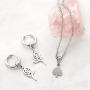 Earrings and necklaces with stainless steel finding and charms!