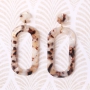 Make earrings yourself with resin pendants with DQ metal earrings