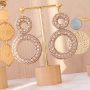 EASY earrings in soutache style with woven pendants and DQ metal