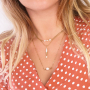 Create minimalist jewellery with freshwater pearls and gold coloured earring findings
