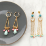 Create the greatest, ultra-summery earrings with ceramic beads!