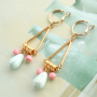 Create the greatest, ultra-summery earrings with ceramic beads!