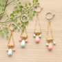 Create the greatest, ultra-summery earrings with ceramic beads!