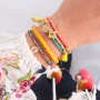 These bracelets can easily be made with our new top faceted bracelets