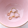 The best earrings are made with crystal glass pendants and connectors