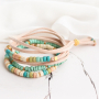 Jewellery made of coconut disc beads: