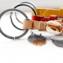 These different designs can be made with Cuoio keychains: