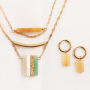 DIY: Making earrings and necklaces with semi-precious jade stone beads