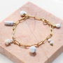 These combinations can be made with the popular stainless steel belcher chain and natural stone beads: 