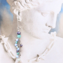 With top faceted beads you can make trendy bracelets and earrings: